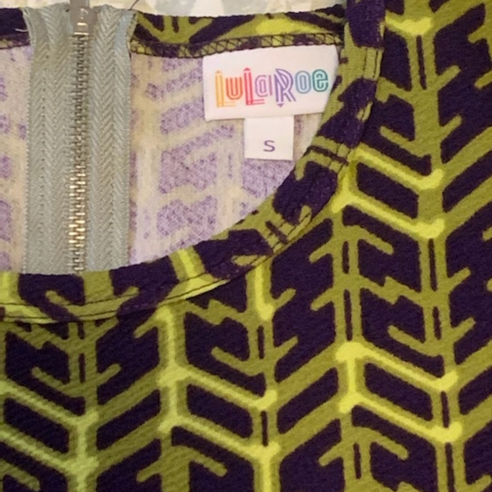 Lula Roe Patterned Dress - Picture 2 of 4